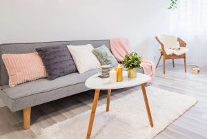 Mesa de Centro Redonda Branca